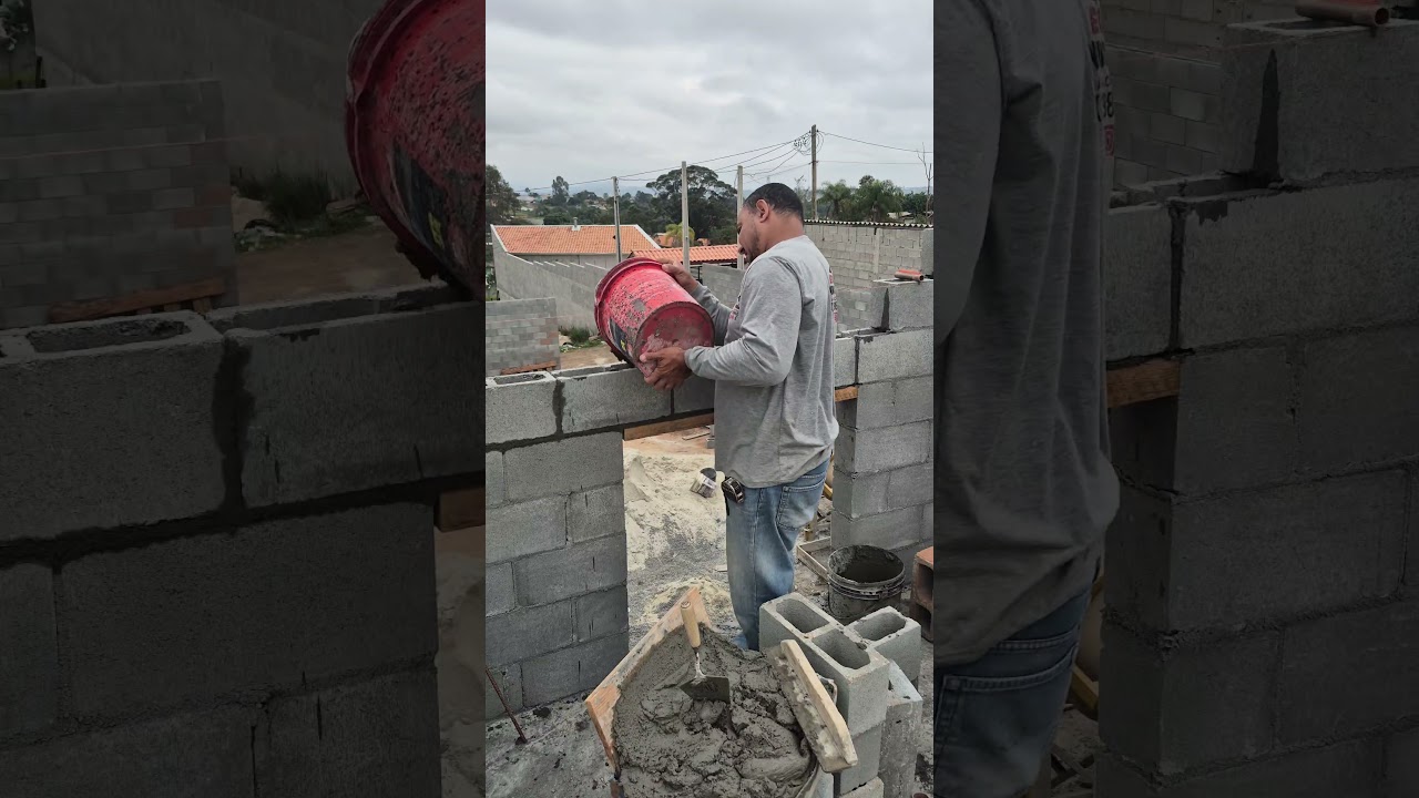 como fazer verga de portas e janelas com bloco de cimento 
