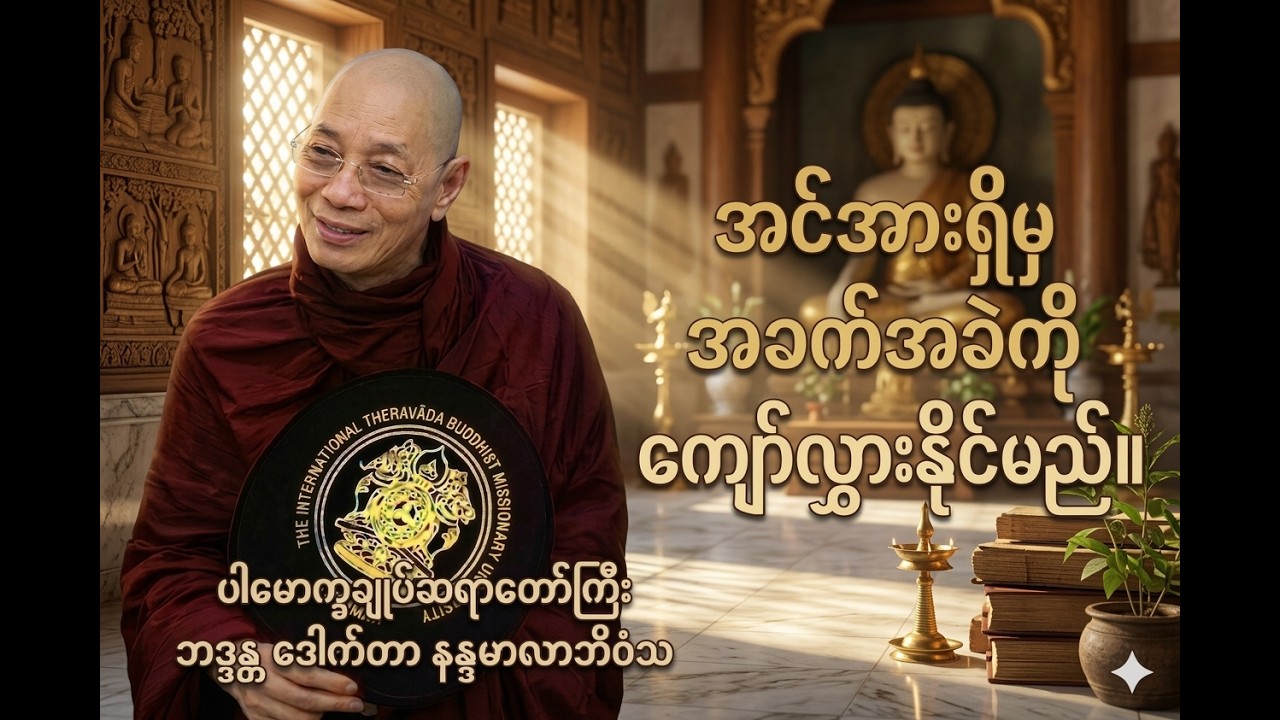 အင်အားရှိမှ အခက်ခဲကိုကျော်လွှားနိုင်မည် မောက္ခချုပ်ဆရာတော်ကြီး ဘဒ္ဒန္တ ဒေါက်တာ နန္ဒမာလာဘိဝံသ