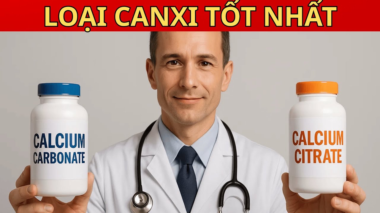 Chọn loại canxi nào tốt nhất cho xương chắc khỏe sau tuổi 50?