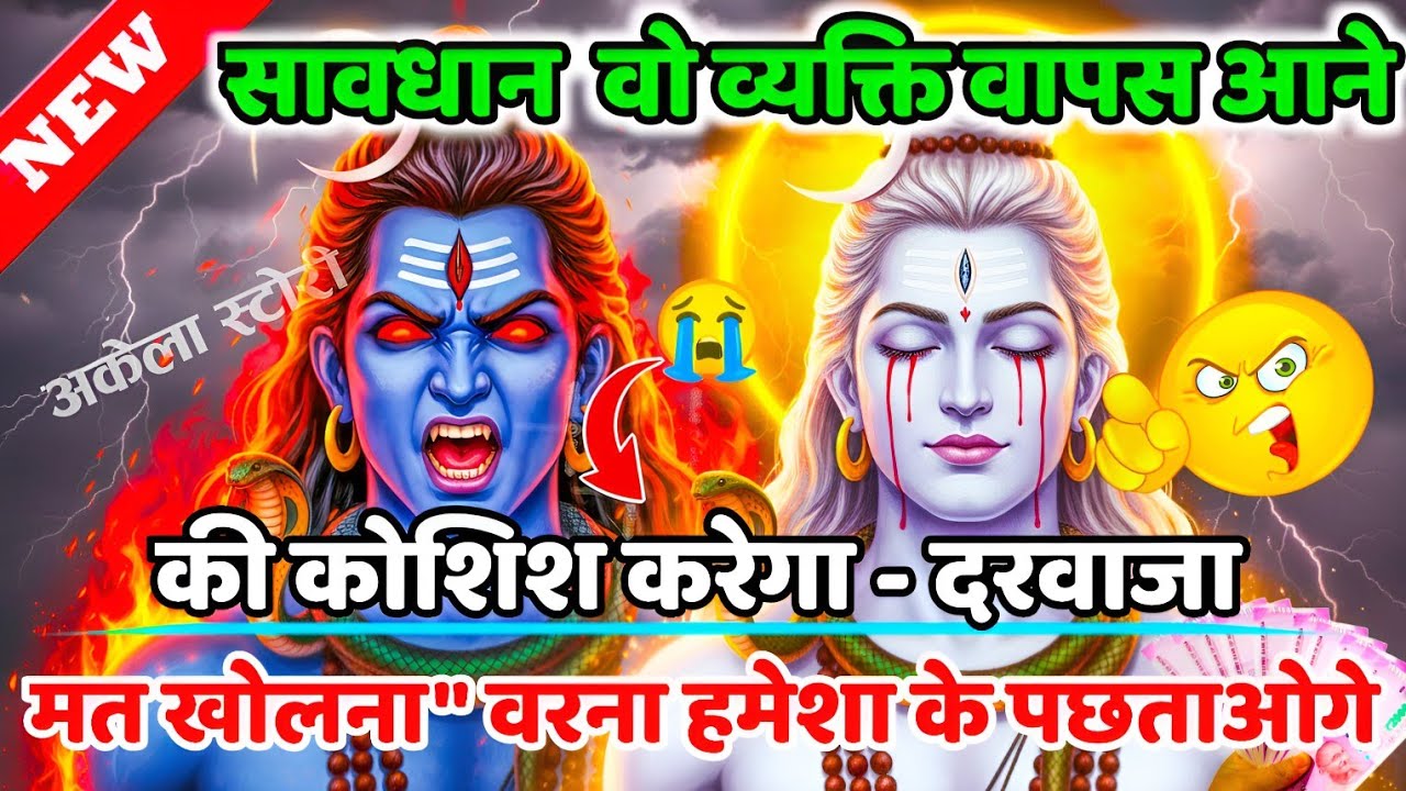 888🕉️वो व्यक्ति वापस आने की कोशिश करेगा दरवाजा मत खोलना💯😭mhadev ji ka sandesh|🔱 #shivshakti #mahadev