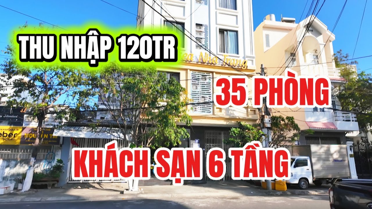Chị Chủ ở Nước Ngoài Bận nên đành bán Khách Sạn Nha Trang 6 tầng có 35 Phòng Rất đẹp có thu nhập tốt