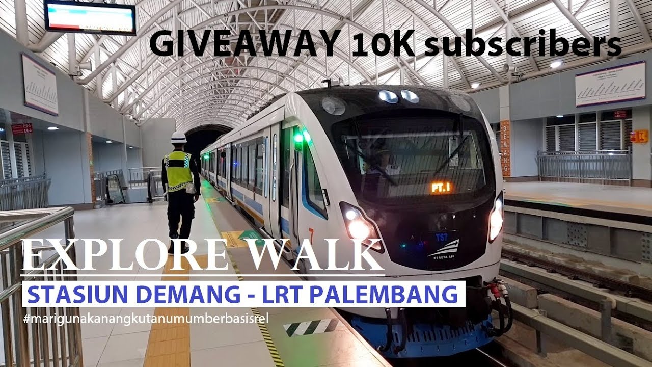 Explore Walk ~ LRT Palembang ~ Stasiun Demang Station ~ Sumatera Selatan