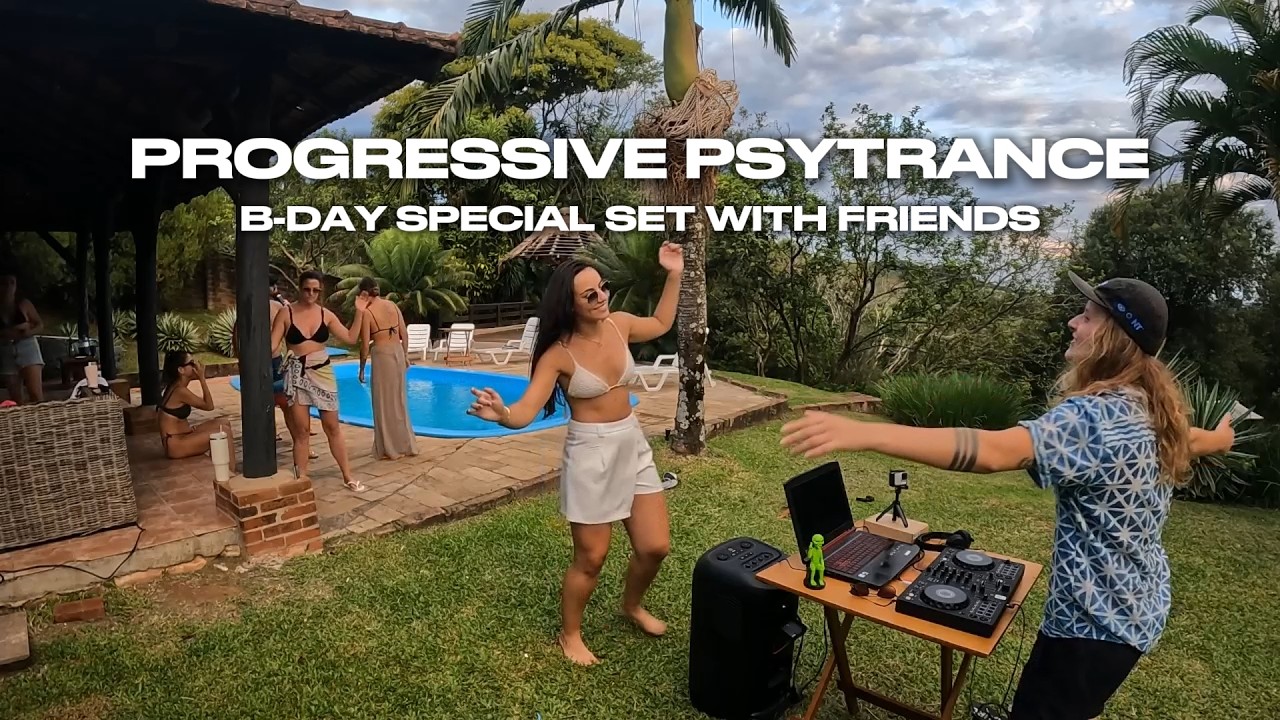 Progressive Psytrance DJ mix | B-day special set with friends (Full Set Movie)