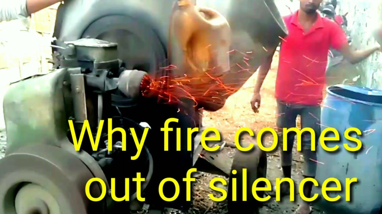 How to stop a diesel engine silencer fire