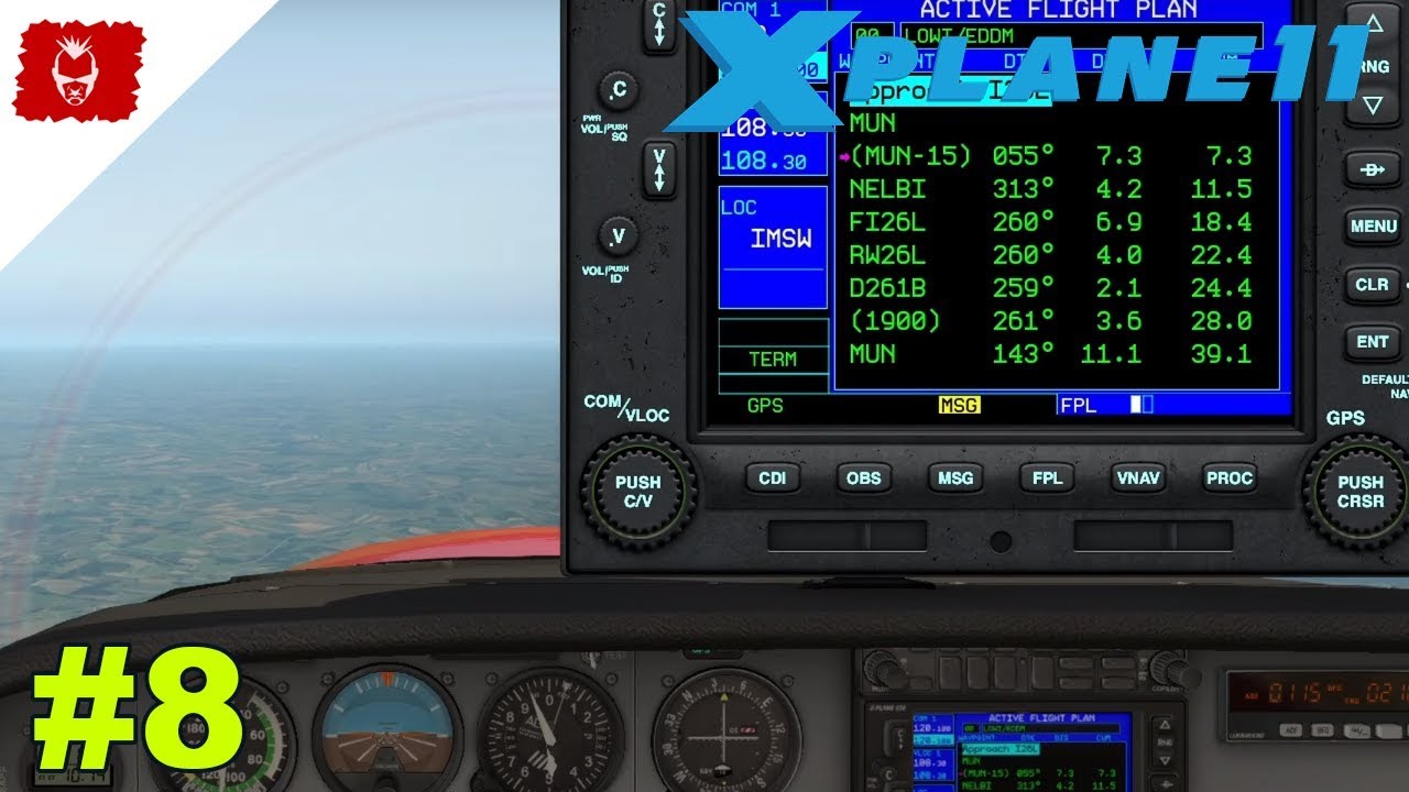 X-Plane 11 | Cessna 172 | Anflug auf EDDM München  | Flug Simulator | deutsch