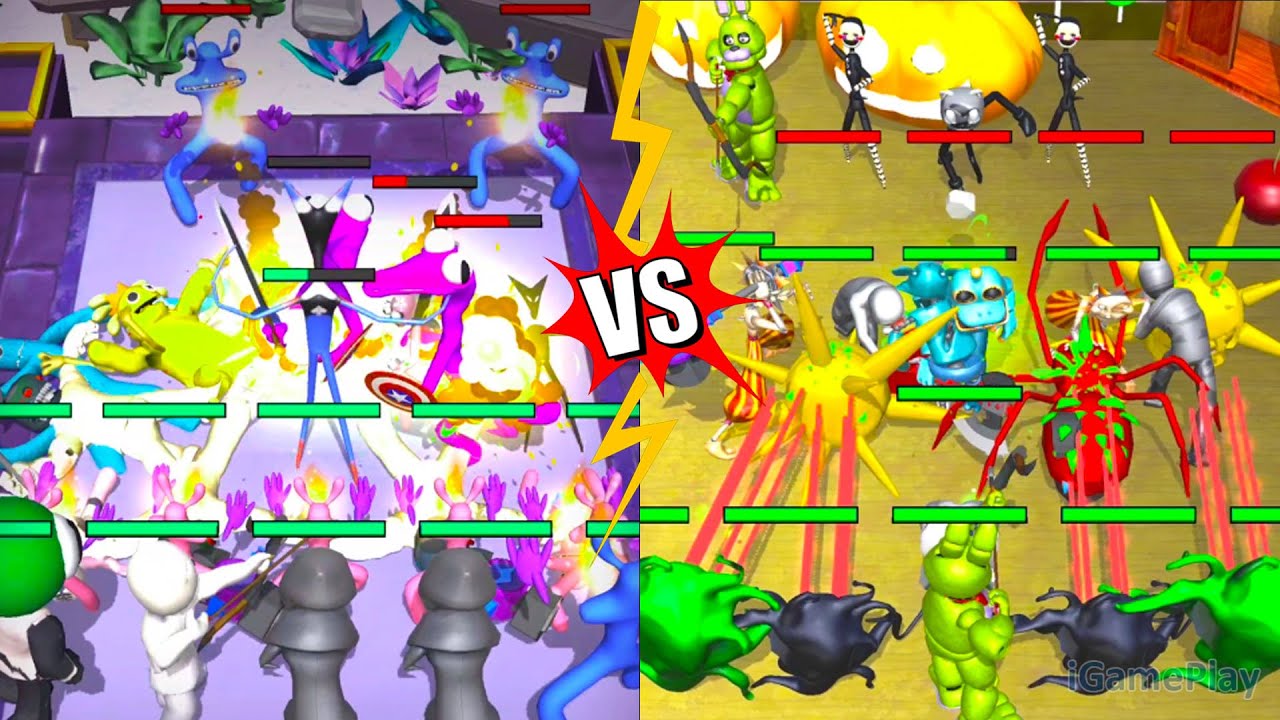 Merge Monster Rainbow Friend Vs Beat Door 100 Challenge, Merge Battle Gameplay