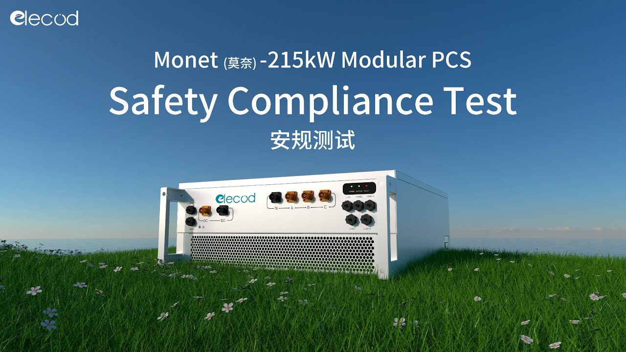 Elecod 215kW Modular Power Conversion System (PCS) Safety Compliance Test