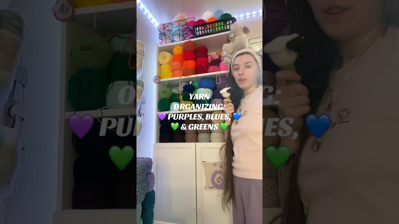 Организуем свою пряжу, часть 2! 🥰 Нейтральные цвета оказались намного проще 😩 #вязаниекрючком #фи...