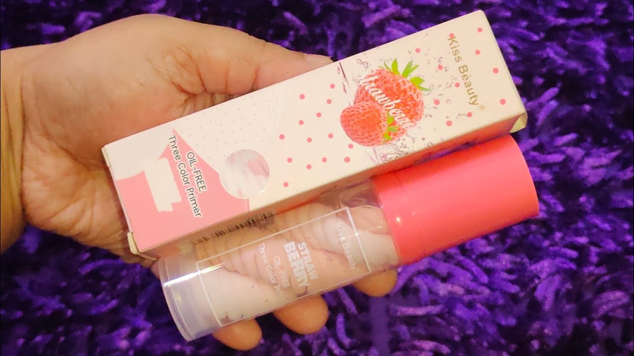 Kiss Beauty Strawberry Oil Free 3 Color Primer