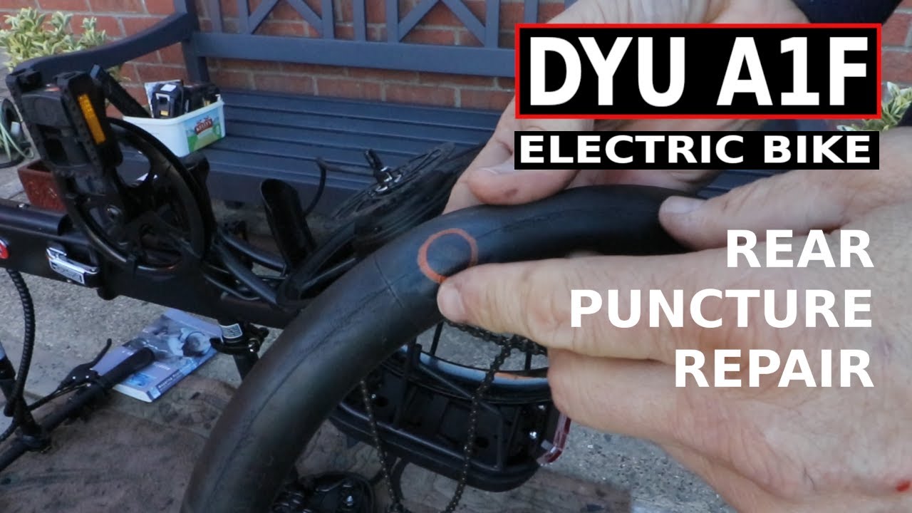 DYU A1F Electric Bike Rear Wheel Puncture Repair
