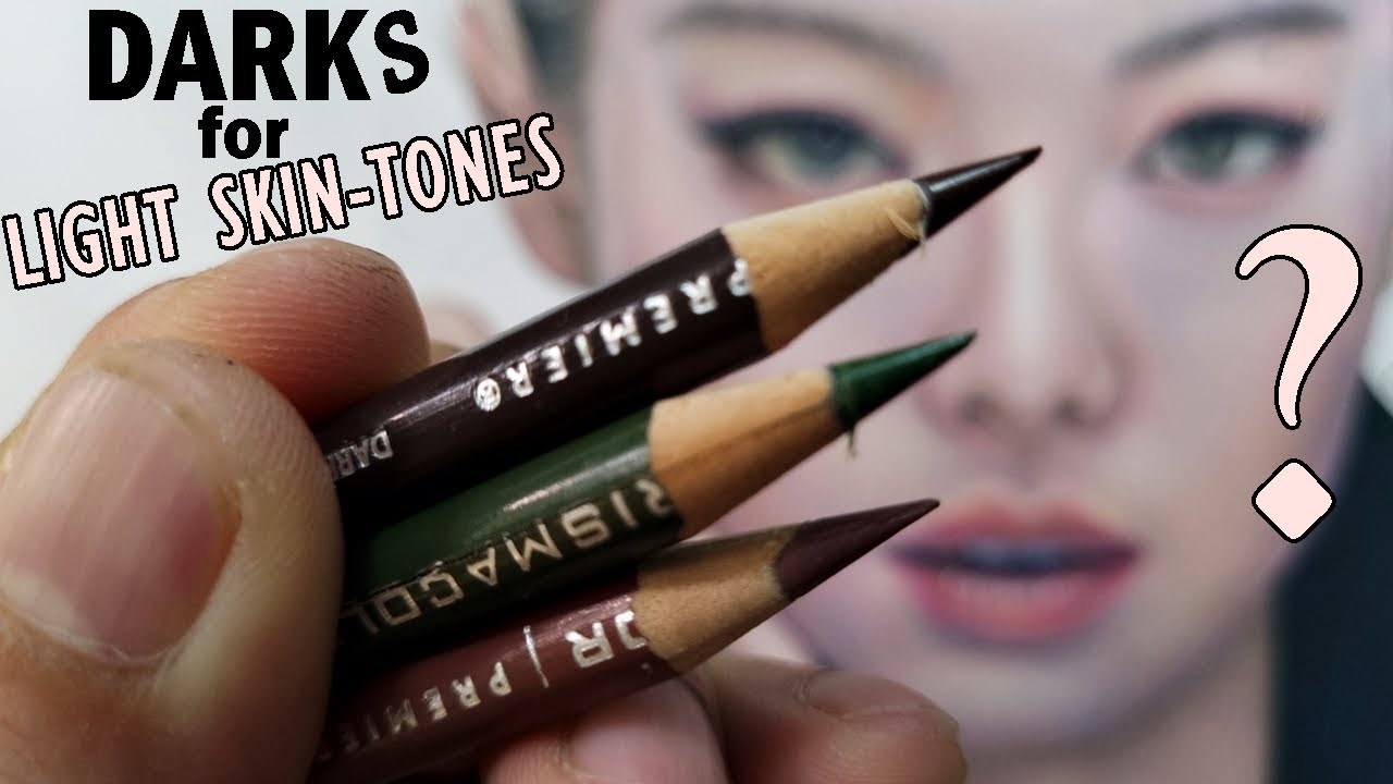 Try DARK Shading, Light Skin Tone! Realistic Colored Pencil Drawing Tutorial for Beginners!