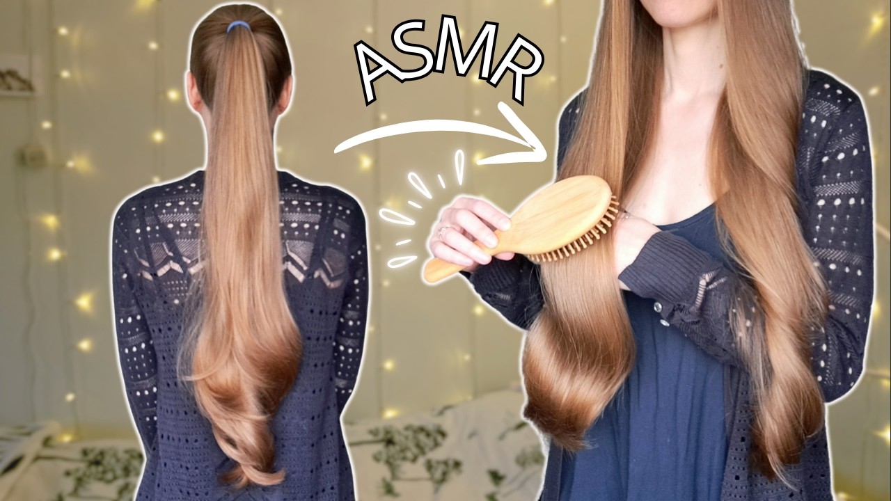 ASMR | Ponytail Brush Out | Really Long Hair Brushing & Hair Play ✨