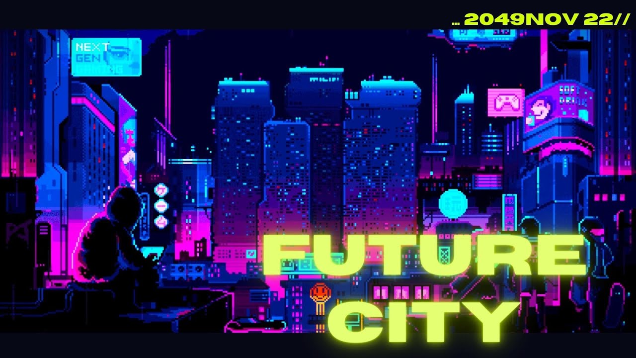 FUTURISTIC CITY Ambience | Low Deep Bass Hum Of Machines | Sci-fi sounds to relax to