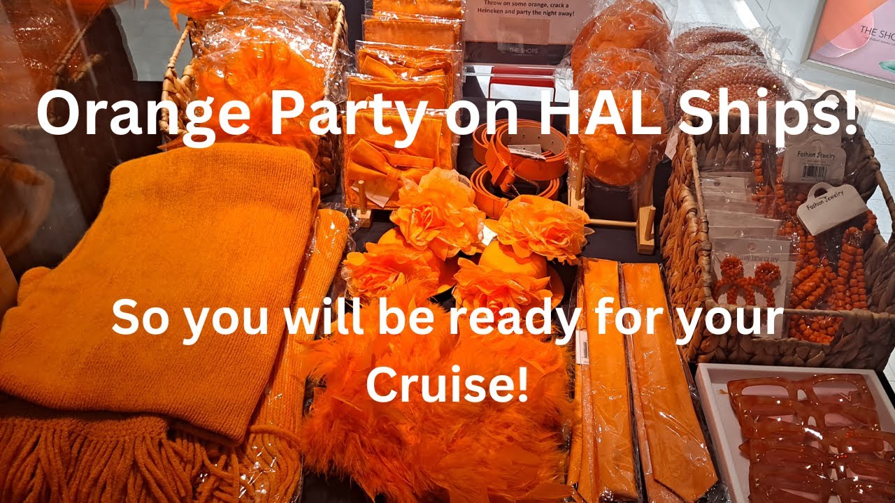 Orange Party on Holland America!