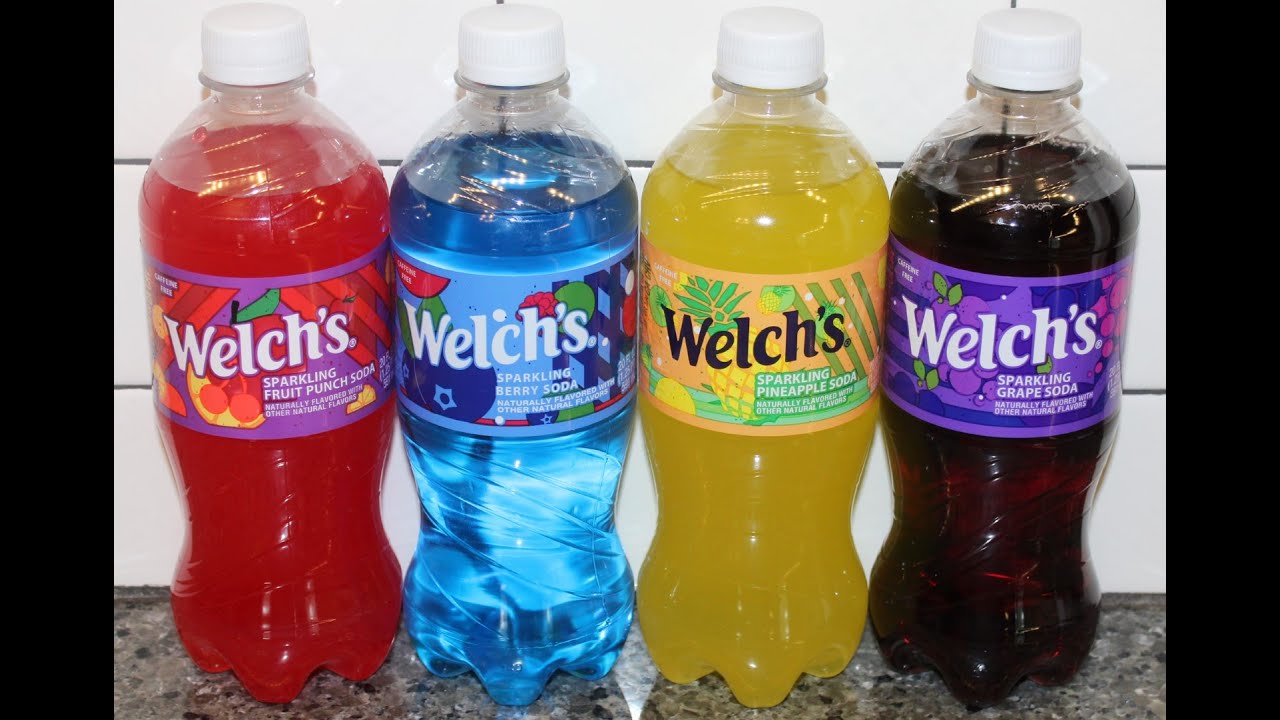 Welch’s Sparkling Soda: Fruit Punch, Berry, Pineapple & Grape Review