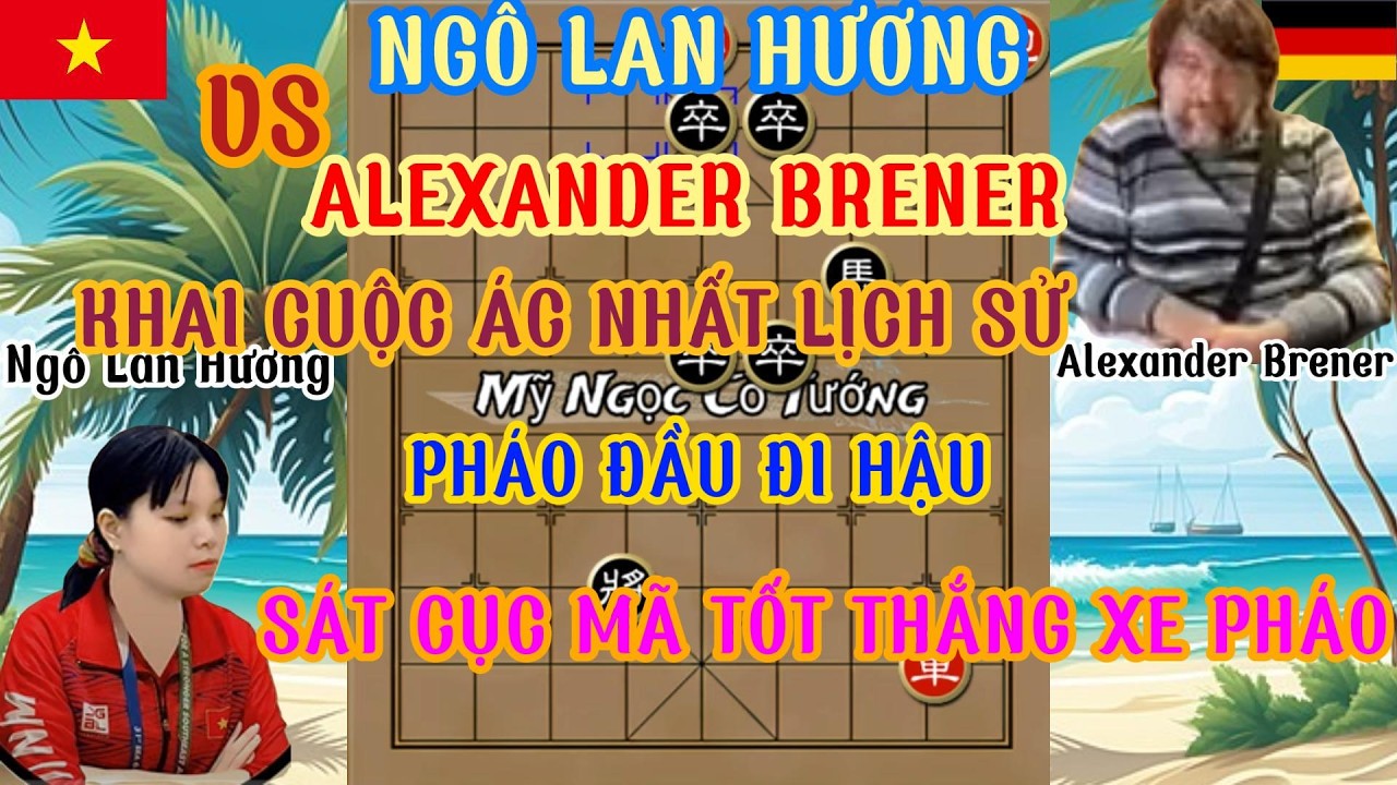 Trận đánh ác nhất lịch sử khai cuộc pháo đầu đi hậu đối thủ khiếp sợ sát cục mã tốt thắng xe pháo...