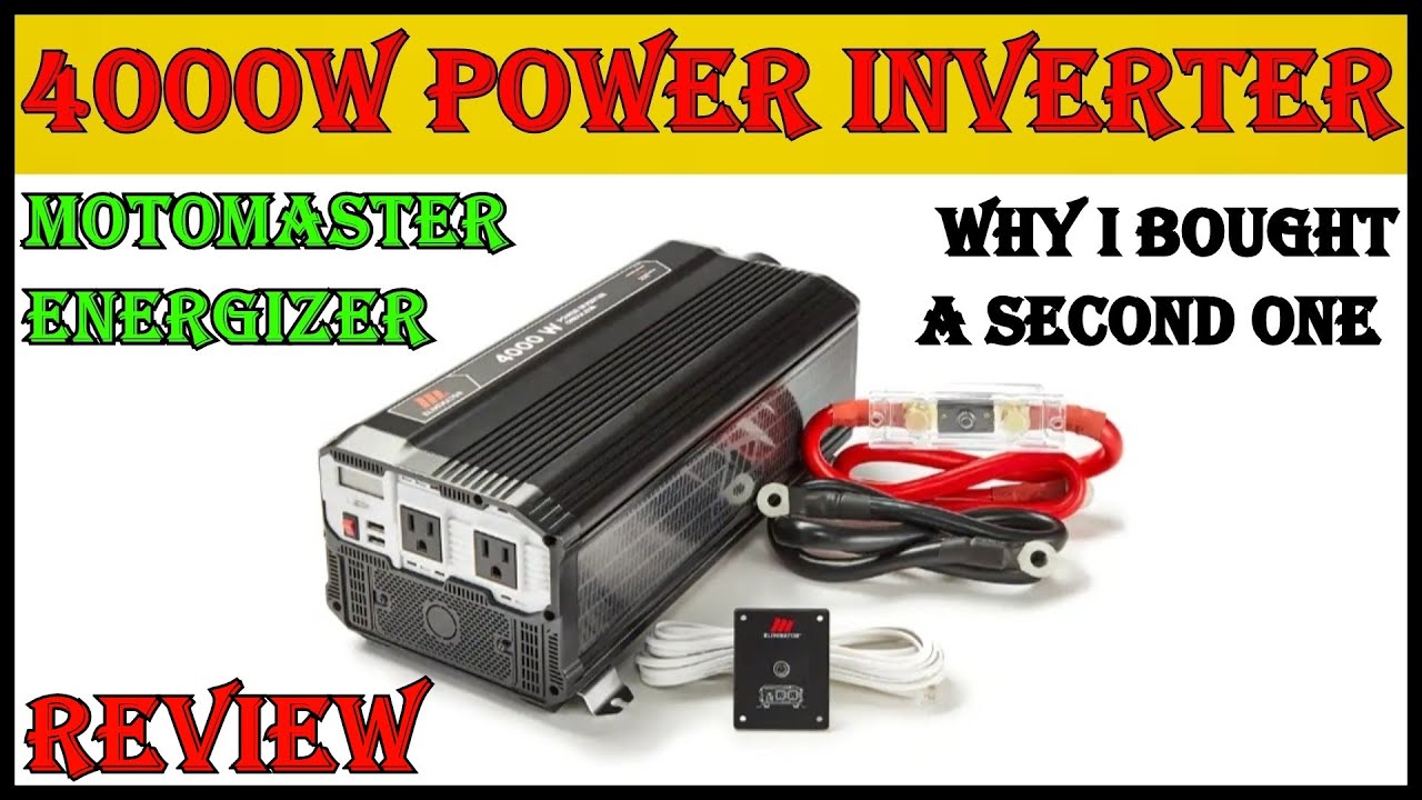 Best 4000w Power Inverter For Off Grid Cabins - Motomaster/Energizer Brand