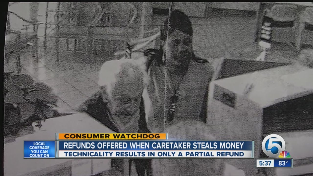 Caretaker steals $50,000
