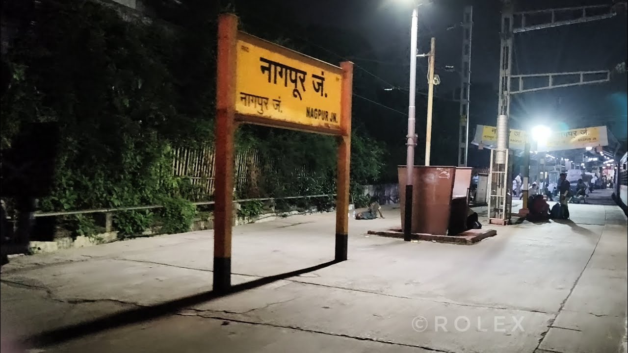 Night Arrival at Nagpur Railway Station