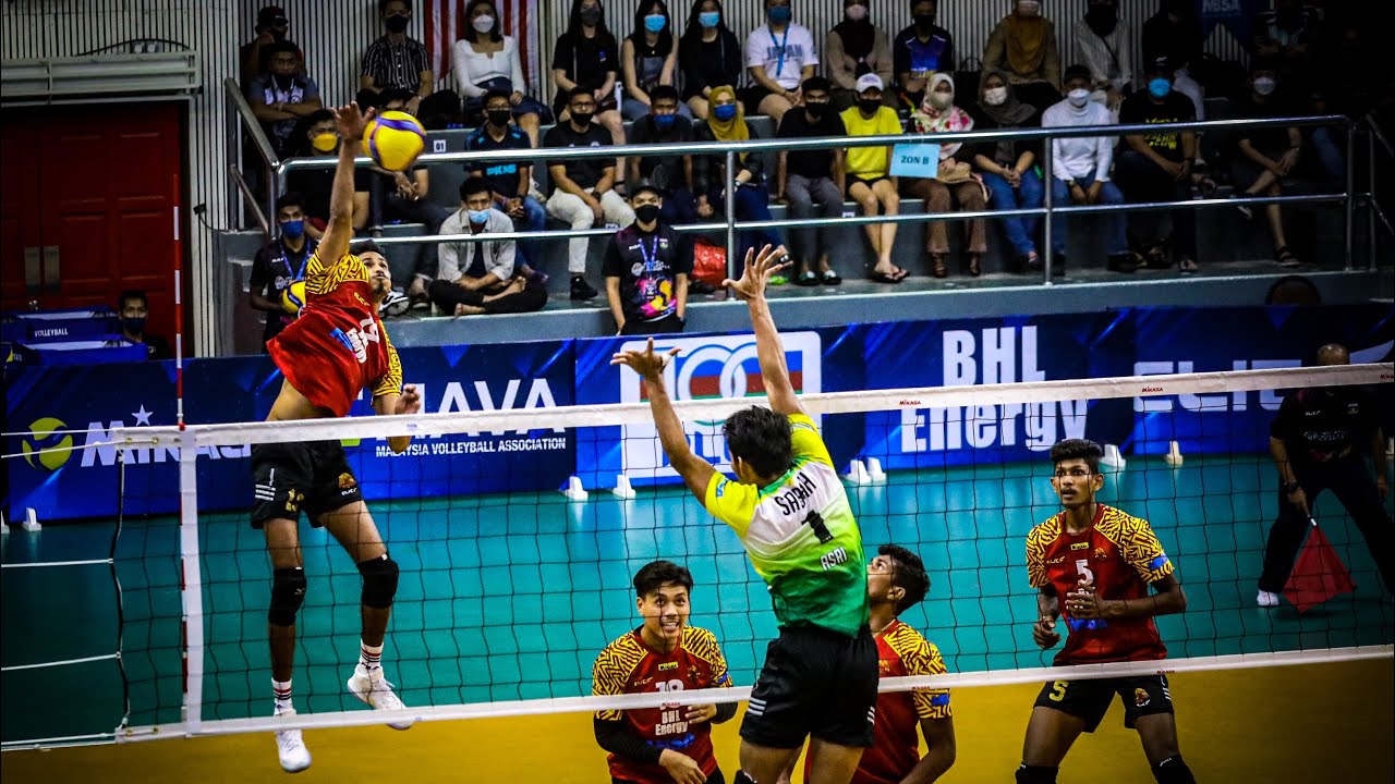 Selangor lion vs sabah rhino volleyball match finals 2022 in malaysia mahela indeewara
