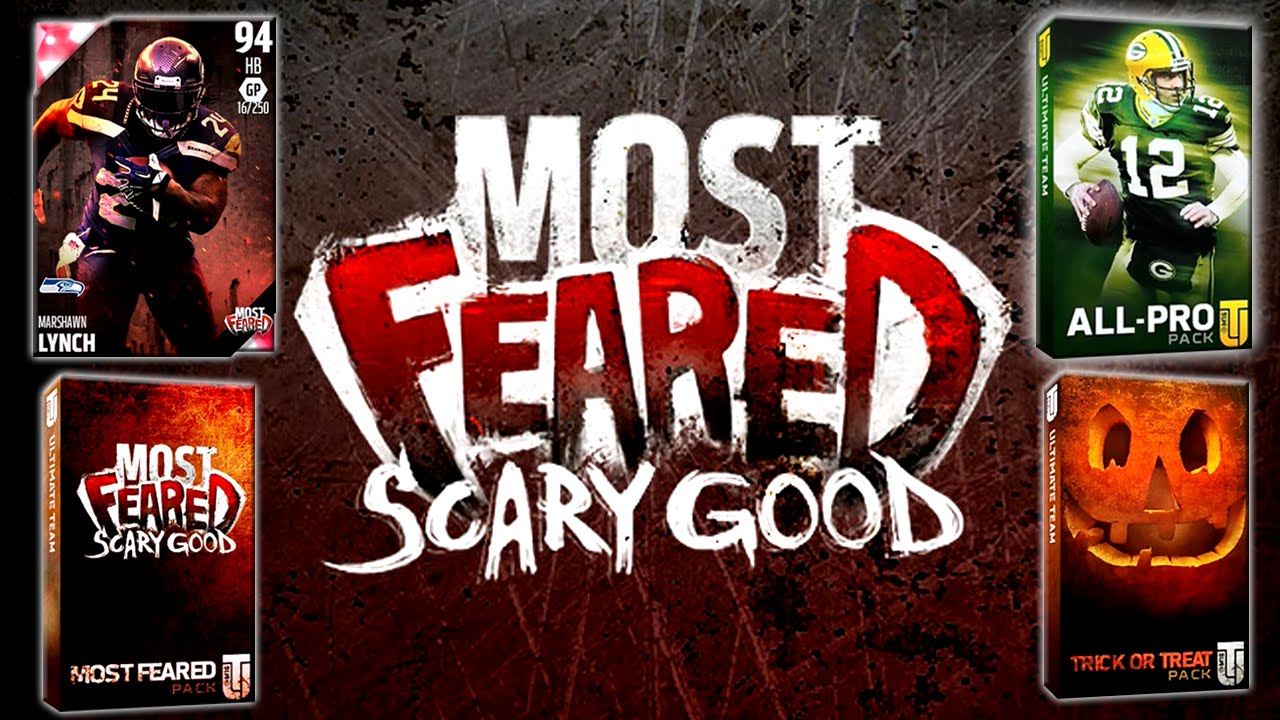 MUT 16 MOST FEARED PACK LUCK! Limited Edition Marshawn Lynch, All Pro Pack & Trick or Treating
