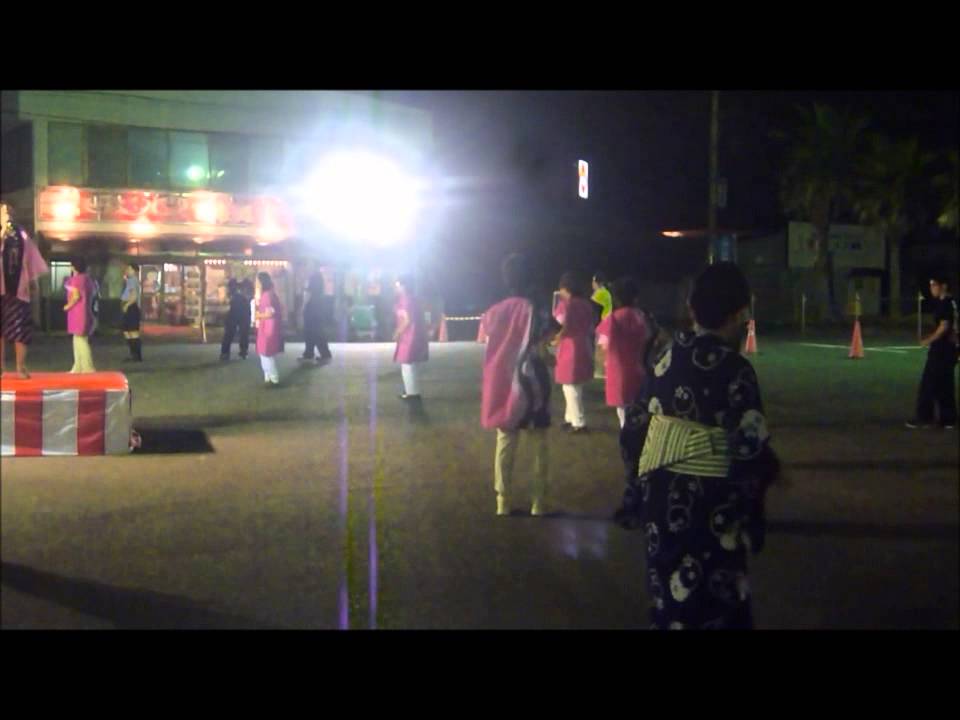 Bon Festival dance at the summer festival in Japan