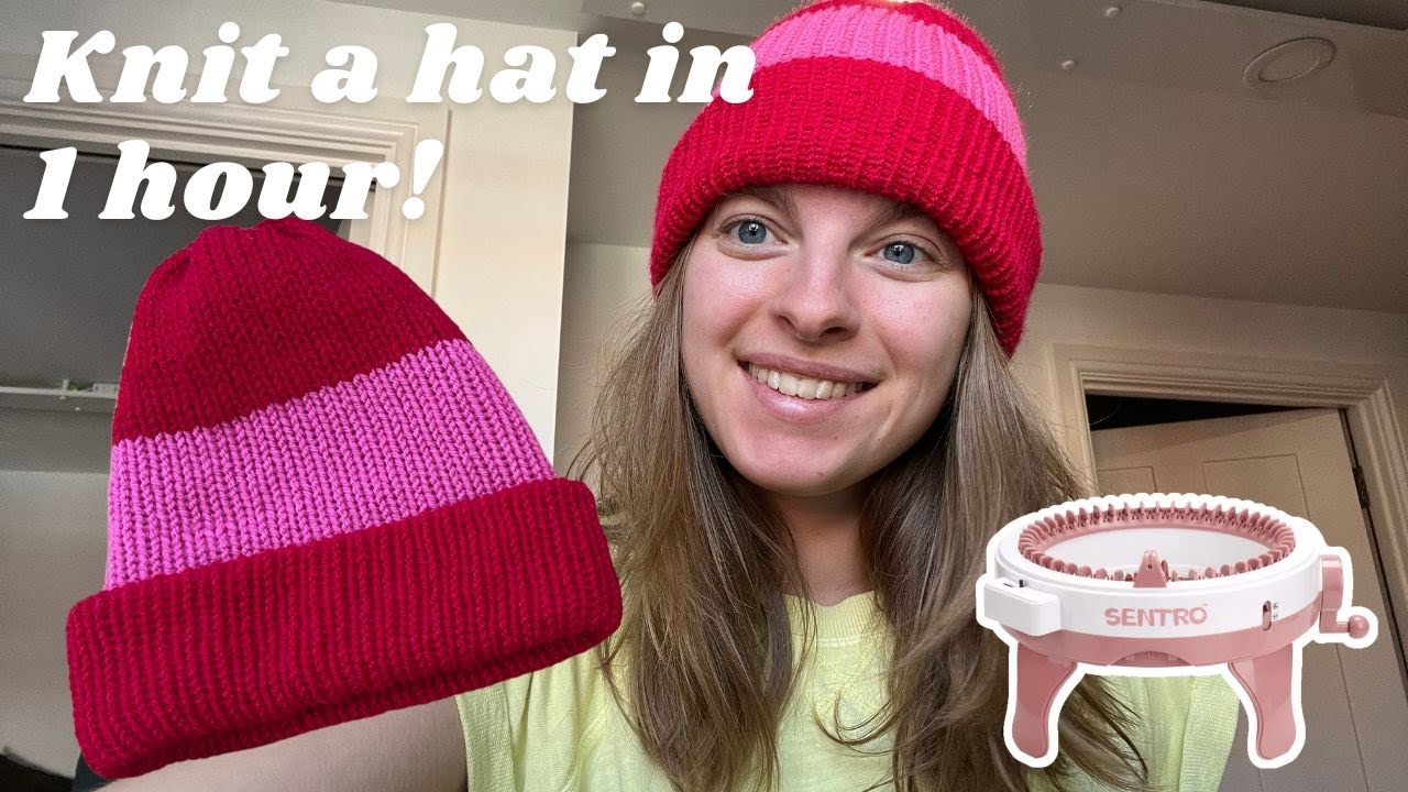 How to Knit a Striped Hat on a Knitting Machine