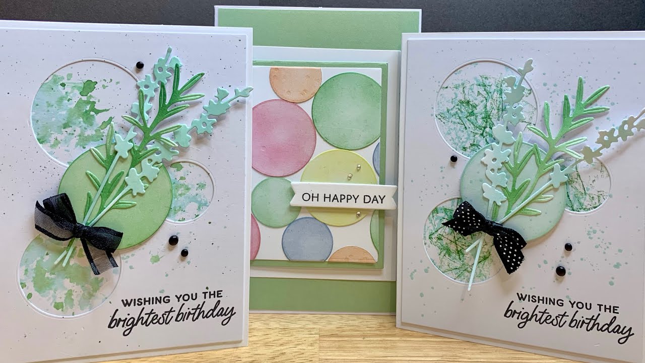 Расписная лавандовая открытка от Stampin’ Up!