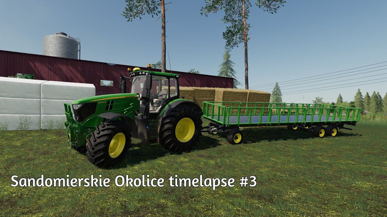 FS19 | Sandomierskie Okolice timelapse #3 | Making bales