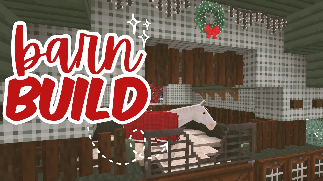 ✨LIVE: Building a Christmas Barn in Minecraft! 🎄❤️