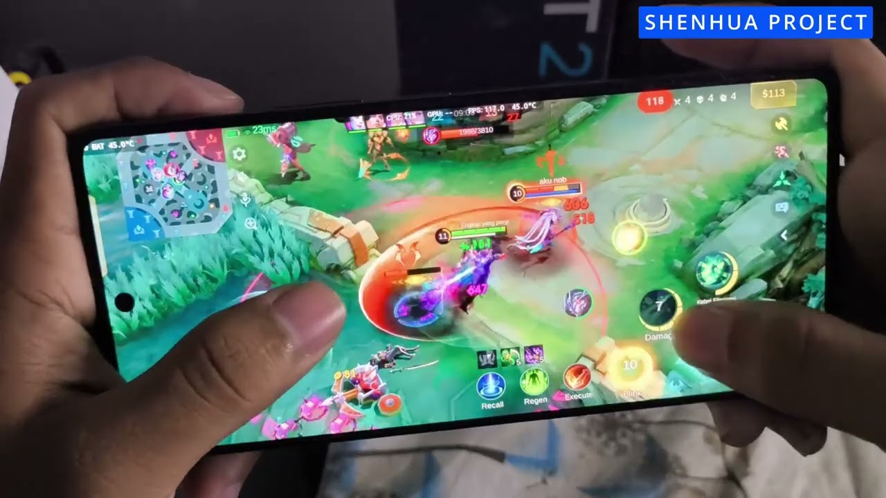 mobile legend test 120fps Infinix GT 20 Pro 2025