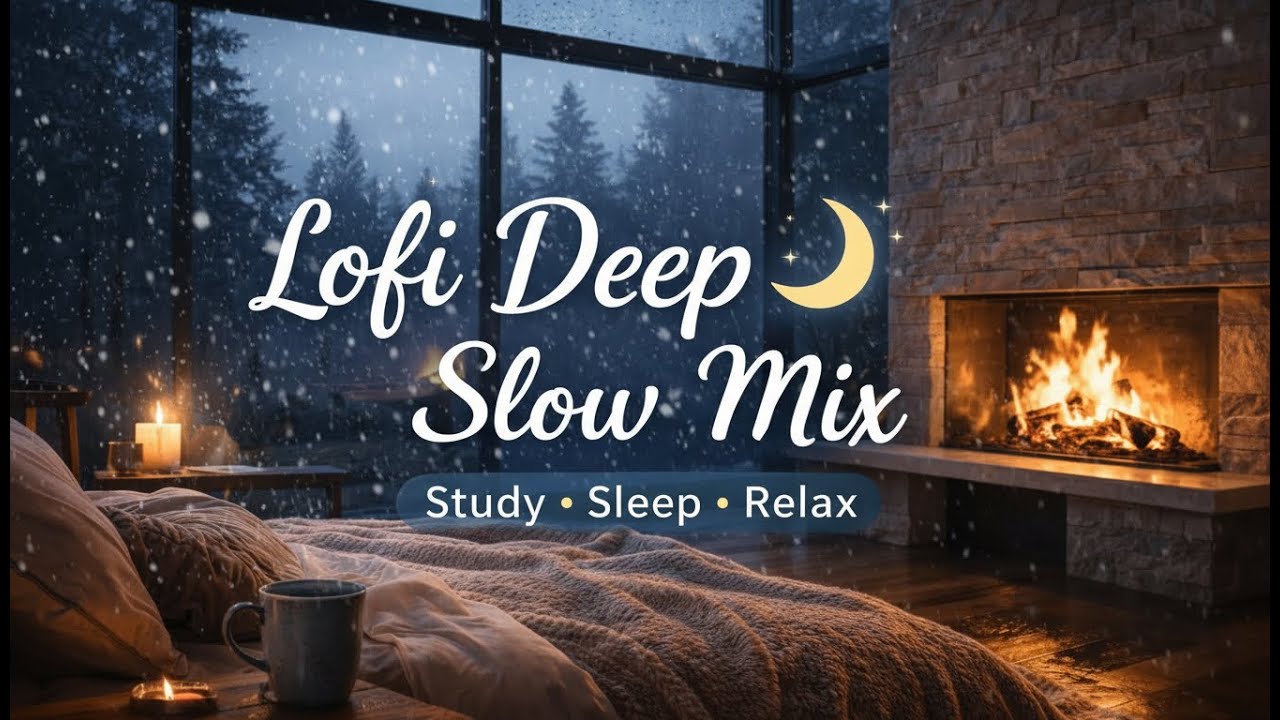 Lofi Deep Slow Mix 🌙 | 2 Hours Late Night Chill for Study / Sleep / Relax
