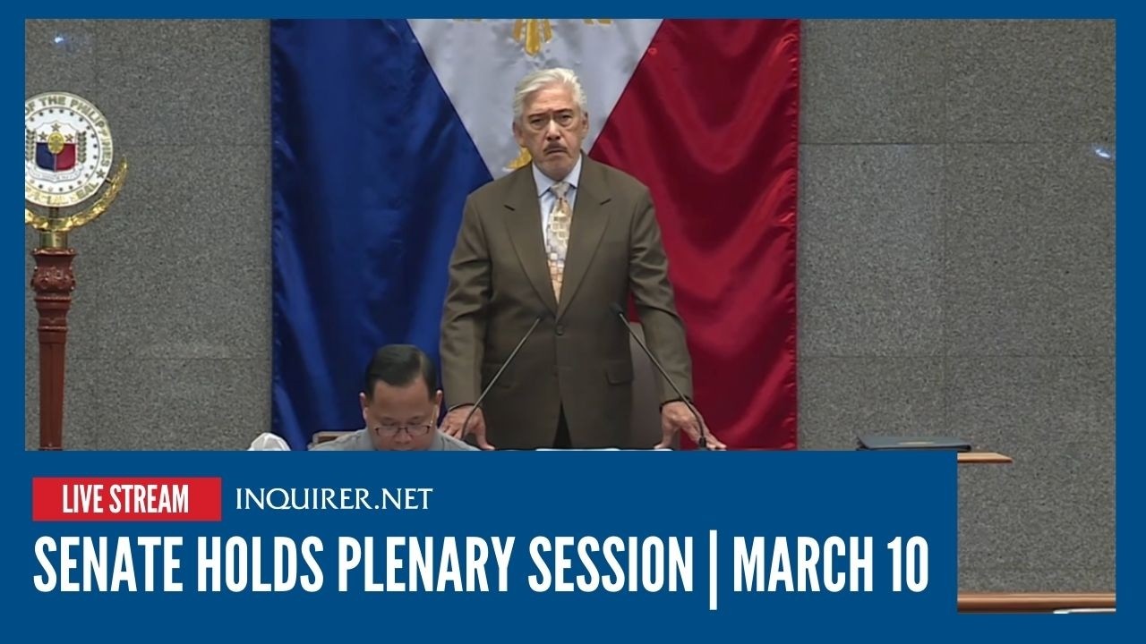 LIVE: Senate holds plenary session | March 10