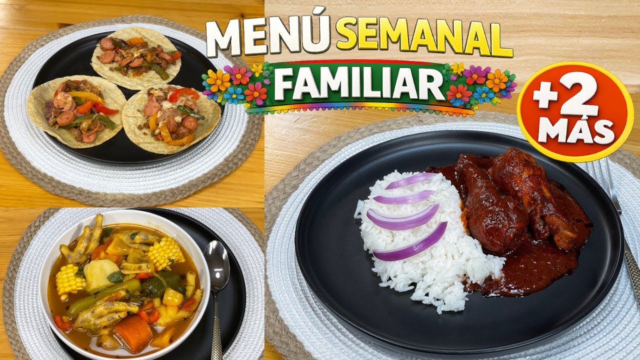 5 COMIDAS FÁCILES y ECONÓMICAS para la SEMANA 🍲 | Menú Familiar RÁPIDO