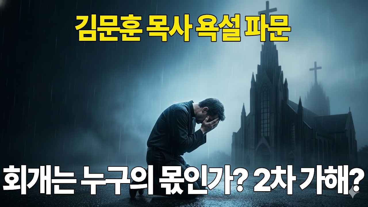 회개는 누구의 몫인가? 김문훈 목사 사건이 한국 교회에 던진 경고!