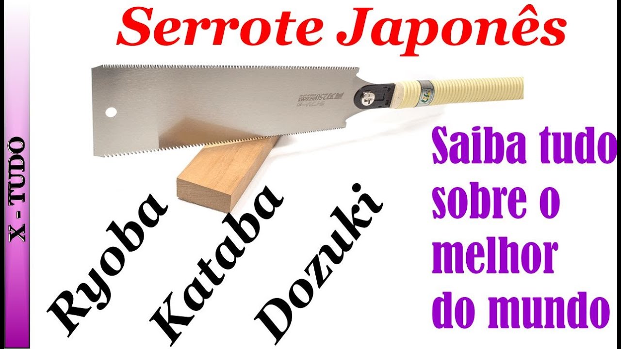Serrote Japonês Ryoba - Utilização e Cuidados
