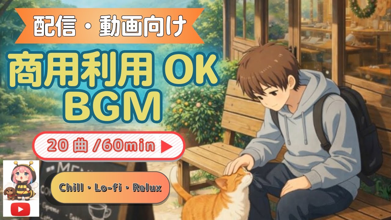 【困ったらコレ】落ち着いた雑談に｜チルっぽいBGM 20曲 商用利用OK｜配信・動画・作業向け (Relux pop BGM for work & streaming)