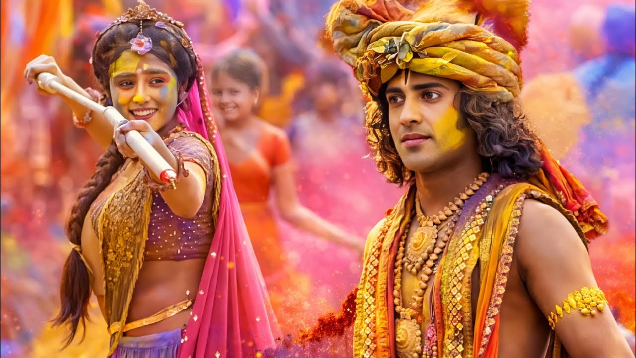 Rang Leke Khelte Gulal Leke Khelte - (HD) | Radha Sang Holi Nanadlal Khelate | Special Holi Song