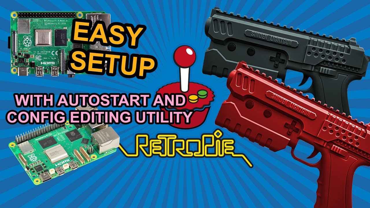 THE Easiest Sinden Lightgun Setup for RetroPie on Pi 4/5 with autostart and config editor