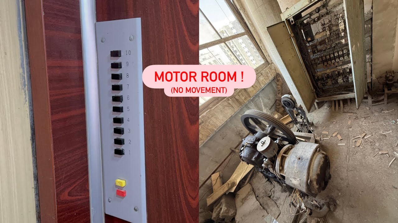 MOTOR VIEW! 1978 IAZM Soviet elevator - Yerevan, Armenia