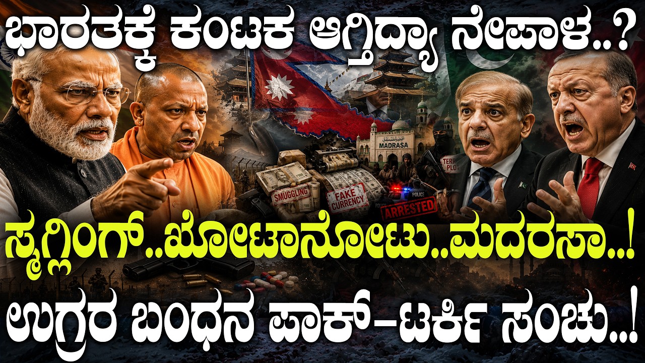 ಭಾರತಕ್ಕೆ ಕಂಟಕ ಆಗ್ತಿದ್ಯಾ ನೇಪಾಳ..?ಸ್ಮಗ್ಲಿಂಗ್..ಖೋಟಾನೋಟು..ಮದರಸಾ..! ಉಗ್ರರ ಬಂಧನ ಪಾಕ್-ಟರ್ಕಿ ಸಂಚು..!