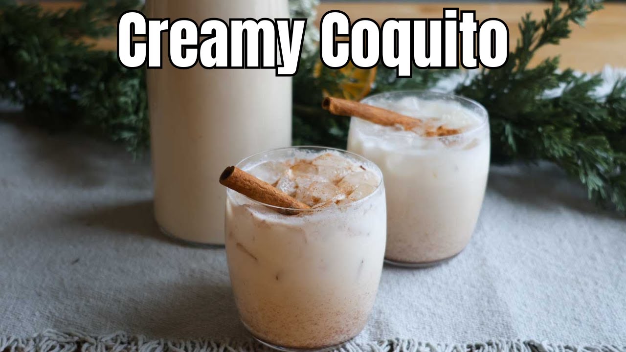 Easy Coquito for the Holidays | Creamy Coconut Rum Drink
