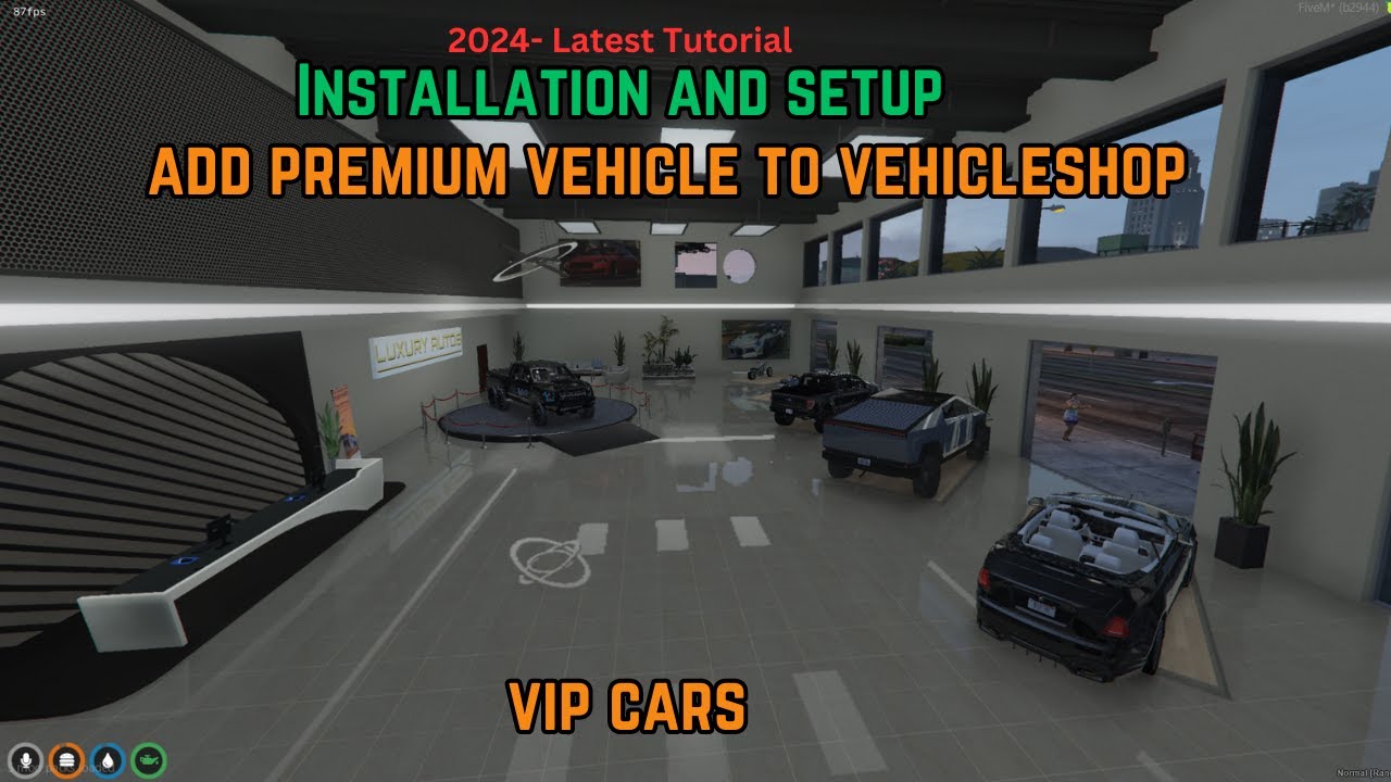 Add Vehicles To Premium Vehicle shop | Installation and Setup | Free Raptor | VIP | Tutorial 2024