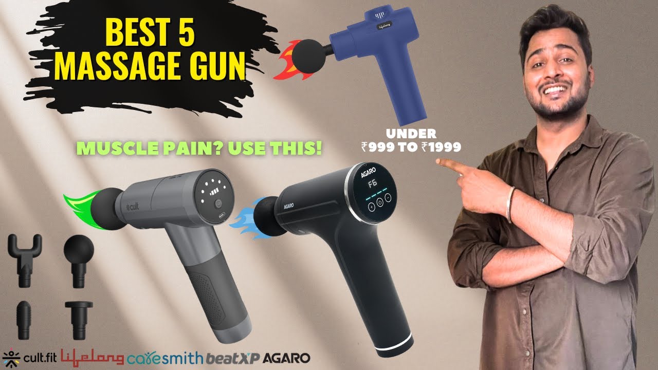 Top 5 Best Massage Guns in India 2025🔥Powerful Massage Gun Options Under ₹2000!