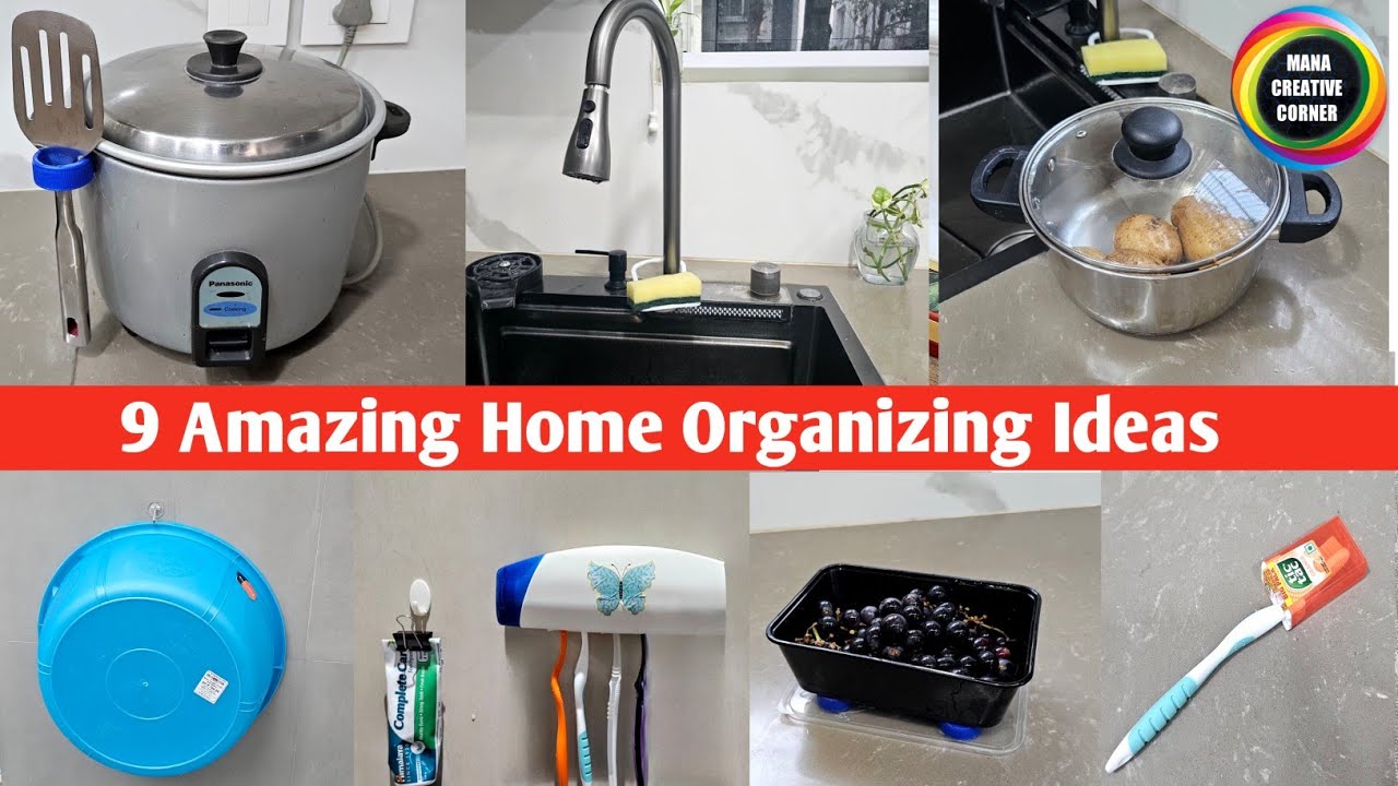 9 Brilliant Home Organizing hacks | Ingenious Home Organization Hacks & Ideas | Waste material reuse