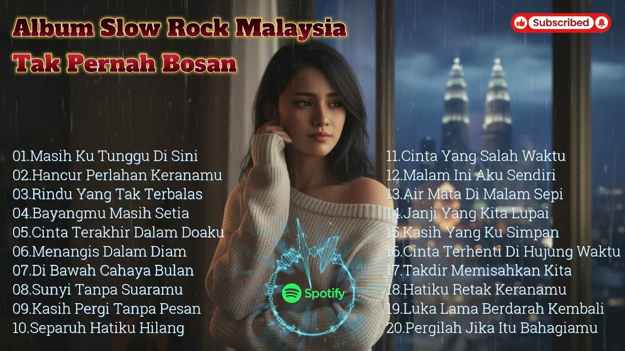 🌙 Slow Rock Malaysia Nostalgia 90an  Lagu Kenangan Lama