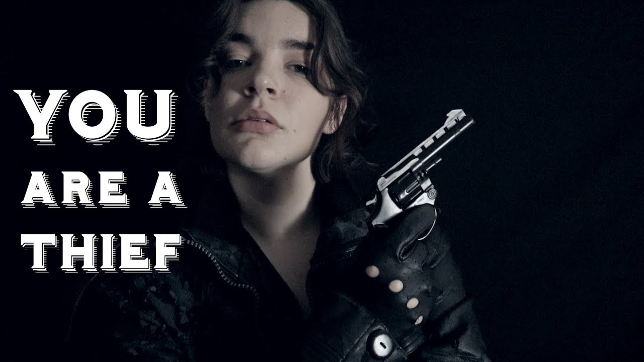 ASMR You are a Thief! 💎Heist Roleplay w/ Leather Gloves, Coat and Wigs [Binaural]