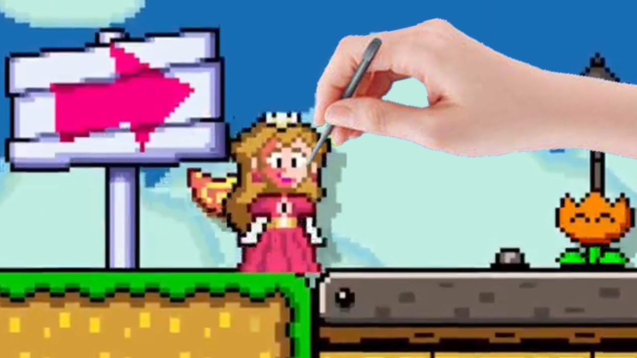 Peach in Super Mario Maker! [Exclusive Peach Mod]