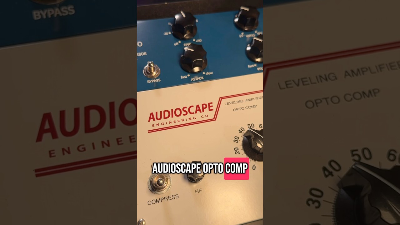 The @audioscapeaudio Opto Comp lives on my vocal chain. #audioengineer #recordingstudio #mixing