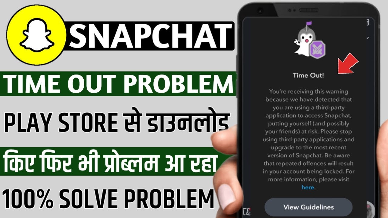 Snapchat time out You're receiving this warning because we have detected that you are using a third